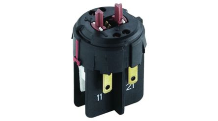 RAFI RAFIX 22 Series Contact Block for Use with Switch Accessories, 35V ac, DPST [1.20.126.514/0000]; 525-614