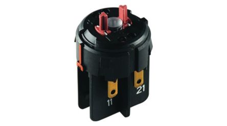 RAFI RAFIX 22 Series Contact Block for Use with Plug In Distributor, 250V ac, DPST [1.20.126.704/9000]; 525-615