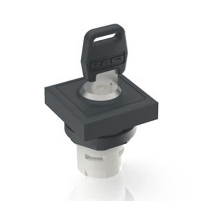 RAFI IP65 Key Switch 2-Way Flat-Key [1.30.076.041/0000]; 525-682
