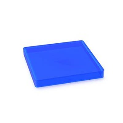 RAFI Blue Square Push Button Switch for Use with Dome [5.49.077.012/1607]; 525-983