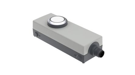 RAFI E-BOX M12 Series Illuminated Emergency Stop Push Button, Screw Mount, 1NO, IP65 [1.22.392.000/2000]; 526-018