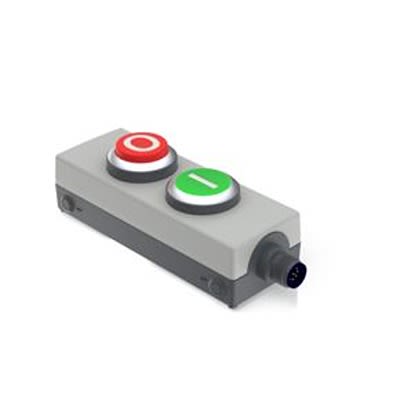 RAFI E-BOX M12 Series Emergency Stop Push Button, Screw Mount, 1 NO + 1 NC, IP65 [1.22.251.242/3501]; 526-020