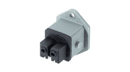 Hirschmann, ST IP54 Grey Panel Mount 2 + PE Industrial Power Socket, Rated At 10A, 250 V [STAKEI 200]; 527-443