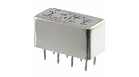 TE Connectivity HFW Series Electromechanical Interface Relay, PCB Mount, 26.5V dc Coil, DPDT, 2-Pole, 2A Load [2-1617031-0]; 527-796