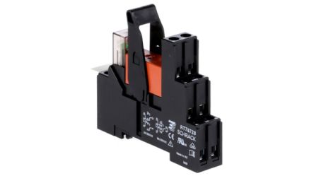 TE Connectivity DIN Rail Power Relay, 24V dc Coil, 16A Switching Current, SPDT [3-1415074-1]; 527-797