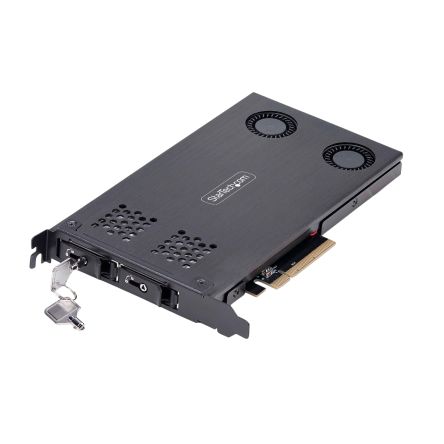 StarTech.com 2 port M.2 Hard Drive Mobile Rack [2M2-REMOVABLE-PCIE]; 533-469