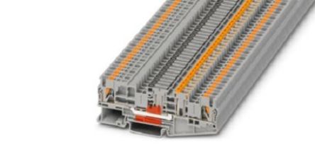 Phoenix Contact 1087698 PT Series Grey, 2.5mm², 1-Level, Push In Termination [1087698]; 535-123