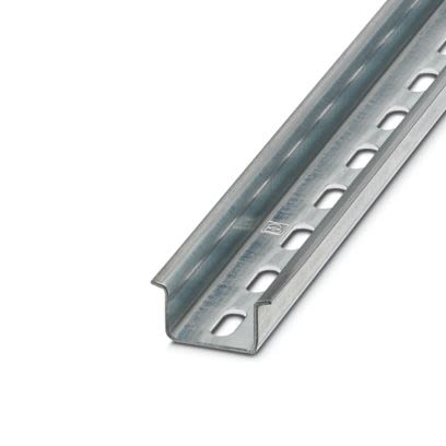 Phoenix Contact Steel Perforated DIN Rail, 2000mm x 35mm x 15mm [1206599]; 535-138