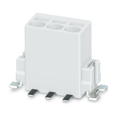 Phoenix Contact PTSM Series PCB Terminal Block, 3-Contact, 2.5mm Pitch, Solder Mount, 1-Row, Push In Spring Termination [1814715]; 535-147