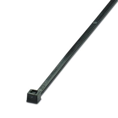 Phoenix Contact Cable Ties, Standard, 360mm x 4.8 mm, Black Polyamide, Pk-100 [3240769]; 535-289