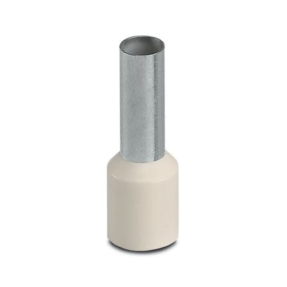 Phoenix Contact Insulated Ferrule, 12mm Pin Length, 4.6mm Pin Diameter, Ivory [3201068]; 535-311
