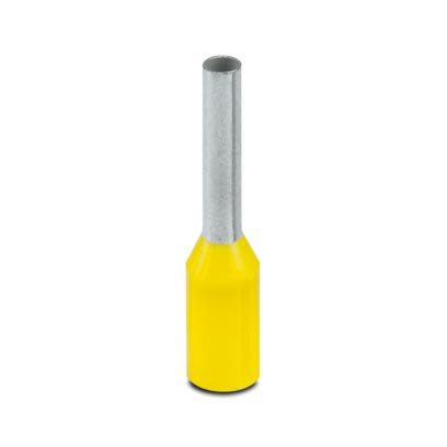 Phoenix Contact Insulated Ferrule, 8mm Pin Length, 1.5mm Pin Diameter, Yellow [3201097]; 535-312