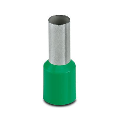Phoenix Contact Insulated Ferrule, 12mm Pin Length, 5.8mm Pin Diameter, Green [3201152]; 535-314