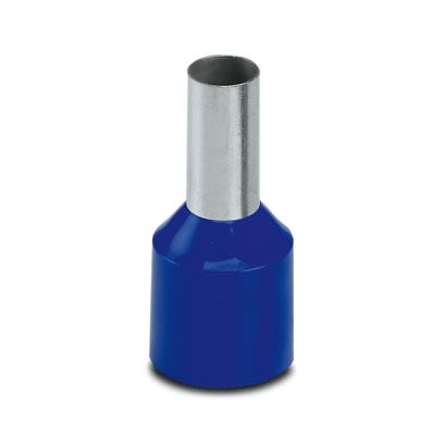 Phoenix Contact Insulated Ferrule, 12mm Pin Length, 6mm Pin Diameter, Blue [3201961]; 535-319