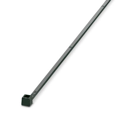 Phoenix Contact Cable Ties, Standard, 160mm x 2.6 mm, Black Polyamide, Pk-100 [3240737]; 535-330