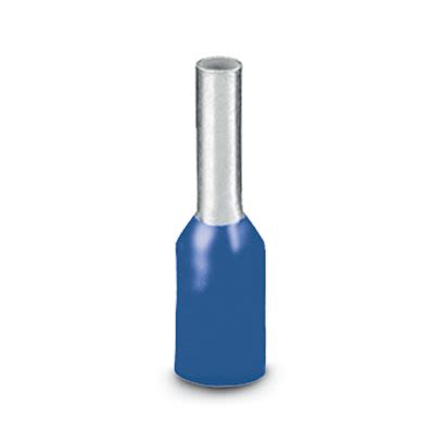 Phoenix Contact Insulated Ferrule, 8mm Pin Length, 1.3mm Pin Diameter, Blue [1213200]; 535-333