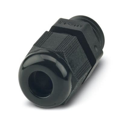 Phoenix Contact Black Polyamide Cable Gland, M12 Thread, 3mm min., 6.5mm max., IP66, IP68 [1411131]; 535-368
