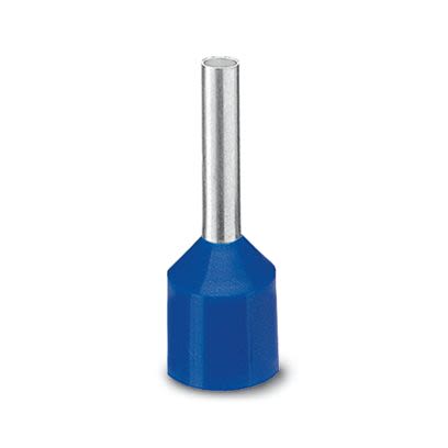 Phoenix Contact Insulated Ferrule, 12mm Pin Length, 2.3mm Pin Diameter, Blue [3201987]; 535-399