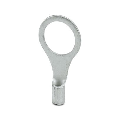 Phoenix Contact Uninsulated Ring Terminal, M8mm Stud Size, Silver [3240075]; 535-413