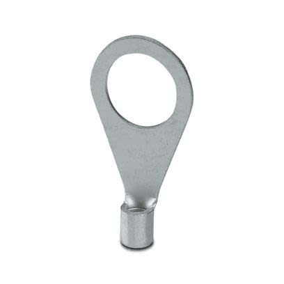Phoenix Contact Uninsulated Ring Terminal, M12mm Stud Size, Silver [3240088]; 535-416