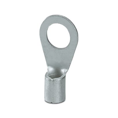 Phoenix Contact Uninsulated Ring Terminal, M8mm Stud Size, Silver [3240091]; 535-417