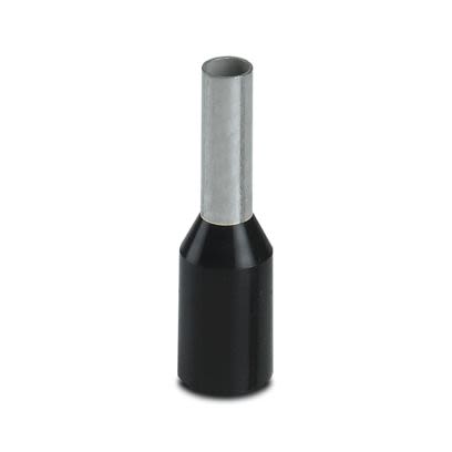 Phoenix Contact Insulated Ferrule, 6mm Pin Length, 1.7mm Pin Diameter, Black [3200755]; 535-423