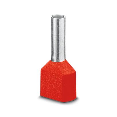 Phoenix Contact Insulated Ferrule, 14mm Pin Length, 6.5mm Pin Diameter, Red [3201026]; 535-426