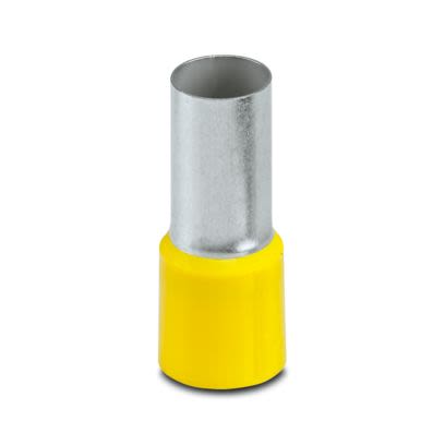 Phoenix Contact Insulated Ferrule, 20mm Pin Length, 12.7mm Pin Diameter, Yellow [3201848]; 535-431