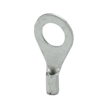 Phoenix Contact Uninsulated Ring Terminal, M6mm Stud Size, Silver [3240074]; 535-441