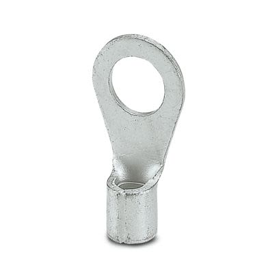 Phoenix Contact Uninsulated Ring Terminal, M6mm Stud Size, Silver [3240085]; 535-445