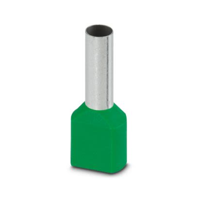 Phoenix Contact Insulated Ferrule, 14mm Pin Length, 4.9mm Pin Diameter, Green [1213205]; 535-450