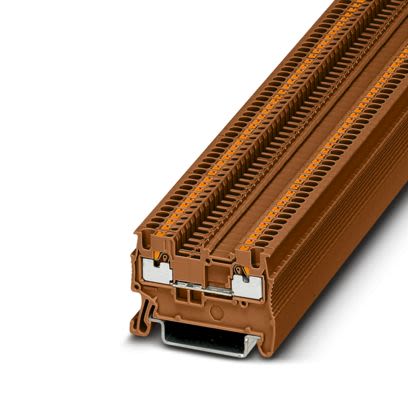 Phoenix Contact 1176488 Brown, 1.5mm², 1-Level, Push In Termination [1176488]; 535-456
