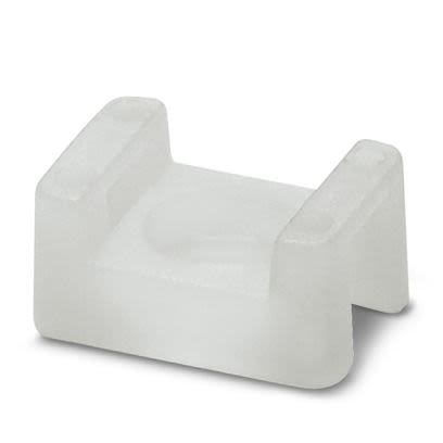 Phoenix Contact White Cable Tie Mount 9.5 mm x 15mm, 5mm Max. Cable Tie Width [3240702]; 535-457