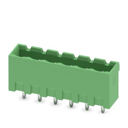 Phoenix Contact Vertical Solder PCB Header, 6 Contact(s), 5.08 mm Pitch, 1 Row(s), Shrouded [1924347]; 535-479