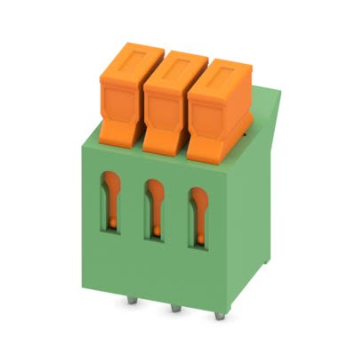 Phoenix Contact PCB Terminal Block, 3-Contact, 3.81mm Pitch, Wave Soldering, 1-Row, PC Terminal Termination [1706183]; 535-518
