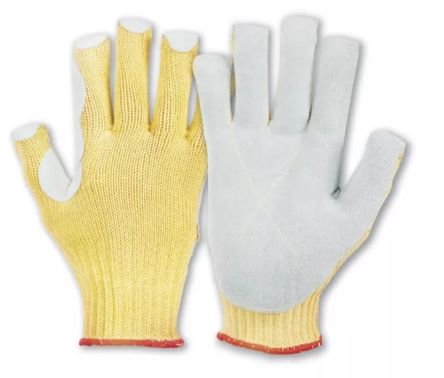 Honeywell Safety K-MEX L Grey, Yellow Leather, Para-aramid Cut Resistant Work Gloves, Size 9 [099509191X]; 535-611