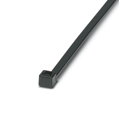 Phoenix Contact Cable Ties, Standard, 200mm x 4.5 mm, Black Polyamide, Pk-100 [3240834]; 535-712