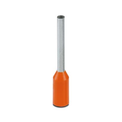 Phoenix Contact Insulated Ferrule, 10mm Pin Length, 1.1mm Pin Diameter, Orange [3241126]; 535-715