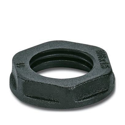Phoenix Contact Black Polyamide Cable Gland Locknut, M16mm Thread [1411214]; 535-716