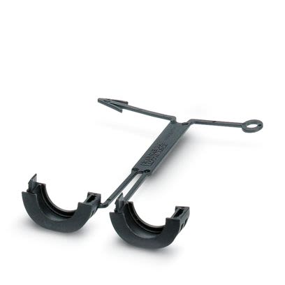 Phoenix Contact Black TPE locking clip, 15mm Max. Bundle [1558988]; 535-728