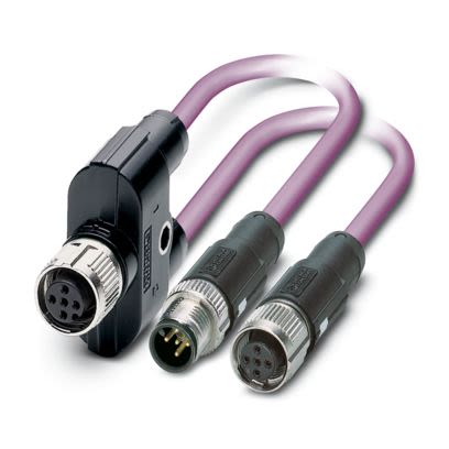 Phoenix Contact SAC Series Bus Cable, 5 Cores, 0.25 mm², 24, 500mm, Shielded Shield, Data Transfer Cable Cable [1514579]; 535-816