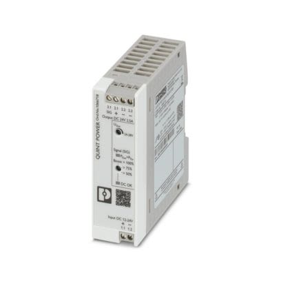 Phoenix Contact QUINT4 DC-DC Converter, 24V dc/ 2.5A Output, 12 → 24 V dc Input, 60W, DIN Rail Mount, +70°C Max [1066718]; 535-839