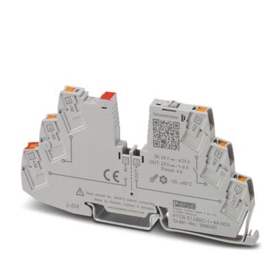 Phoenix Contact PTCB Electronic Circuit Breaker 8A 24V PTCB, 1 channels , DIN Rail Type E [1388391]; 535-869