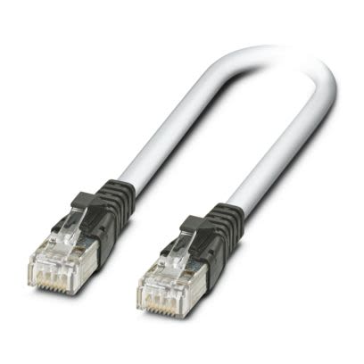 Phoenix Contact2832221, 1.5m Cat5, Grey RJ45 to Male RJ45 Male, Shielded Shielded, Terminated LSFROH Sheath [2832221]; 535-989