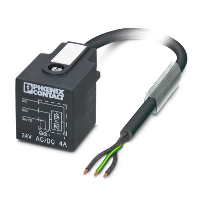 Phoenix Contact Straight 3 way Valve Connector Sensor Actuator Cable, 1.5m [1453371]; 536-016