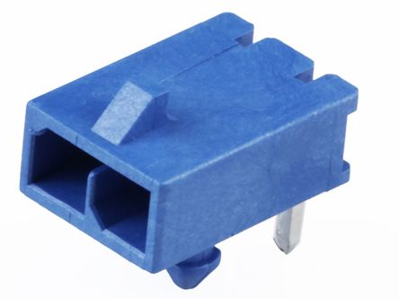 Molex 21576 Series Right Angle Through Hole PCB Header, 2 Contact(s), 3 mm Pitch, 1 Row(s), Shrouded [2157601032]; 536-191