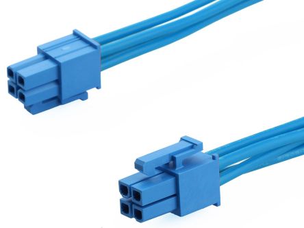 Molex 4 Way Female Crimped Terminal to 4 Way Female Crimped Terminal Wire to Board Cable Assembly, 600mm [2261962044]; 536-258