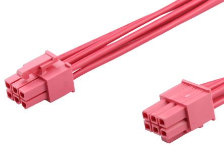 Molex 6 Way Female Crimped Terminal to 6 Way Female Crimped Terminal Wire to Board Cable Assembly, 600mm [2261961064]; 536-263