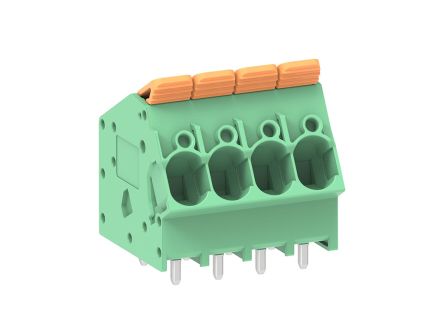 Molex 221391 Series PCB Terminal Block, 4-Contact, 7.5mm Pitch, PCB Mount, 1-Row, Through Hole Termination [2213910004]; 536-361