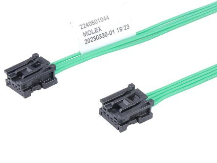 Molex 4 Way Female Crimped Terminal to 4 Way Female Crimped Terminal Wire to Board Cable Assembly, 150mm [2240501042]; 536-547